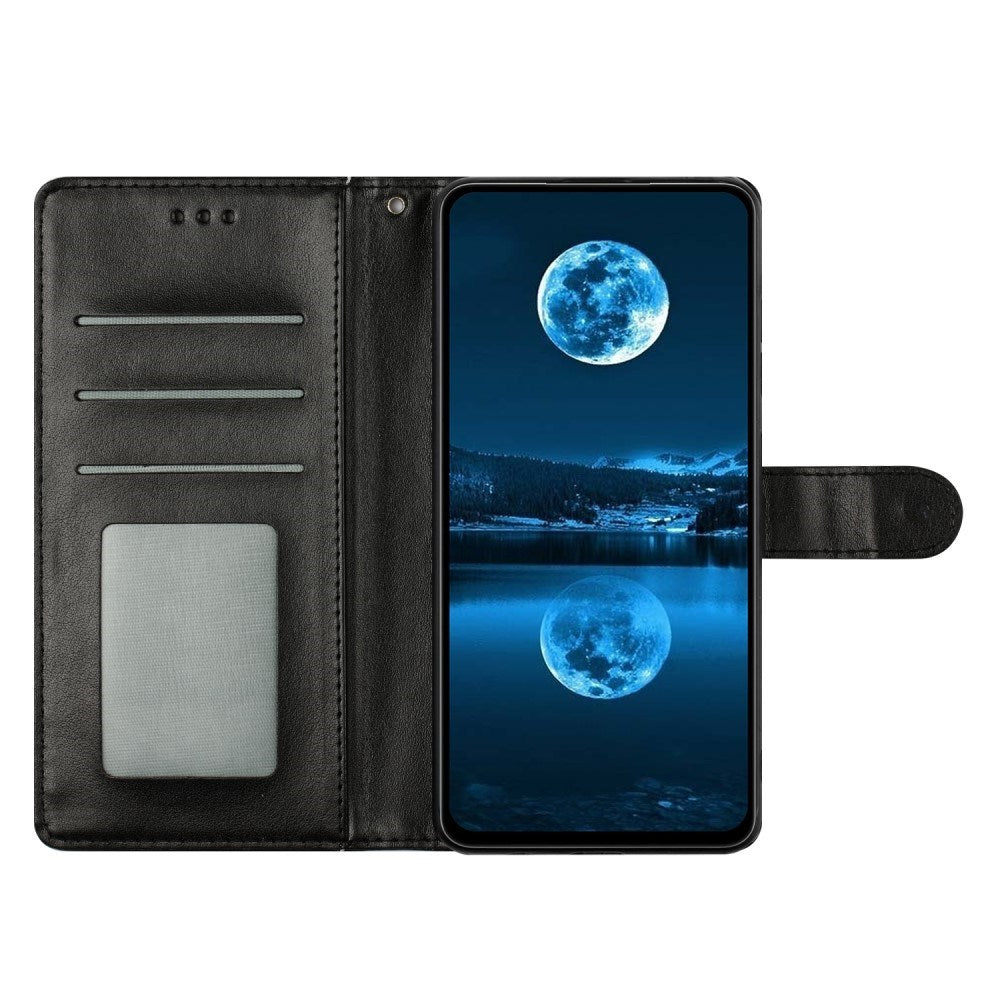 EIDERWOOD Samsung Galaxy A26 (5G) Konstläder Flip Fodral m. Rem - Svart
