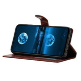 EIDERWOOD Samsung Galaxy A56 (5G) Konstläder Flip Fodral m. Rem - Brun