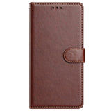 EIDERWOOD Samsung Galaxy A56 (5G) Konstläder Flip Fodral m. Rem - Brun