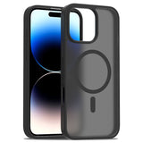 EIDERWOOD iPhone 16 Pro Max Matt Hybrid Skal - MagSafe Kompatibel - Svart / Genomskinlig