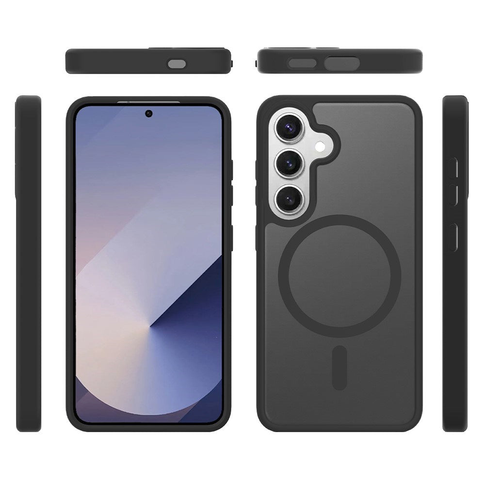 EIDERWOOD Samsung Galaxy S24 / S25 Matt Hybrid Skal - MagSafe Kompatibel - Svart / Genomskinlig