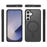 EIDERWOOD Samsung Galaxy S24 / S25 Matt Hybrid Skal - MagSafe Kompatibel - Svart / Genomskinlig