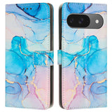 EIDERWOOD Google Pixel 10 / 10 Pro / 9 / 9 Pro Marmor Konstläder Flip Fodral m. Rem - Rosa / Grön