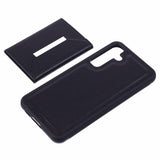 EIDERWOOD Samsung Galaxy S25 2-i-1 Konstläder Skal m. Korthållare & Ställfunktion - Svart