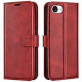 EIDERWOOD iPhone 17e / 16e Konstläder Flip Fodral - Röd