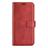 EIDERWOOD iPhone 17e / 16e Konstläder Flip Fodral - Röd