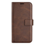 EIDERWOOD iPhone 17e / 16e Konstläder Flip Fodral - Brun