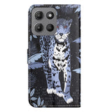 EIDERWOOD Motorola Moto G15 / G15 Power Konstläder Flip Fodral m. Motiv - Leopard