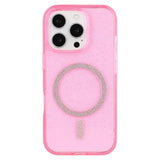 EIDERWOOD iPhone 16 Pro Plast Glitter Skal - MagSafe Kompatibelt - Rosa