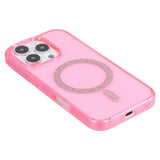 EIDERWOOD iPhone 16 Pro Plast Glitter Skal - MagSafe Kompatibelt - Rosa