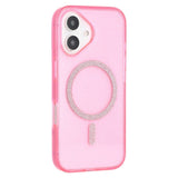 EIDERWOOD iPhone 16 Plus Plast Glitter Skal - MagSafe Kompatibelt - Rosa