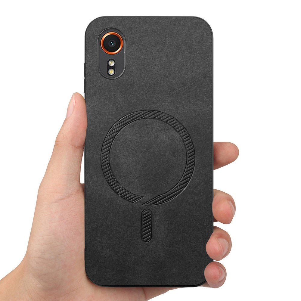 EIDERWOOD Samsung Galaxy Xcover 7 Konstläder Skal - MagSafe Kompatibel - Svart