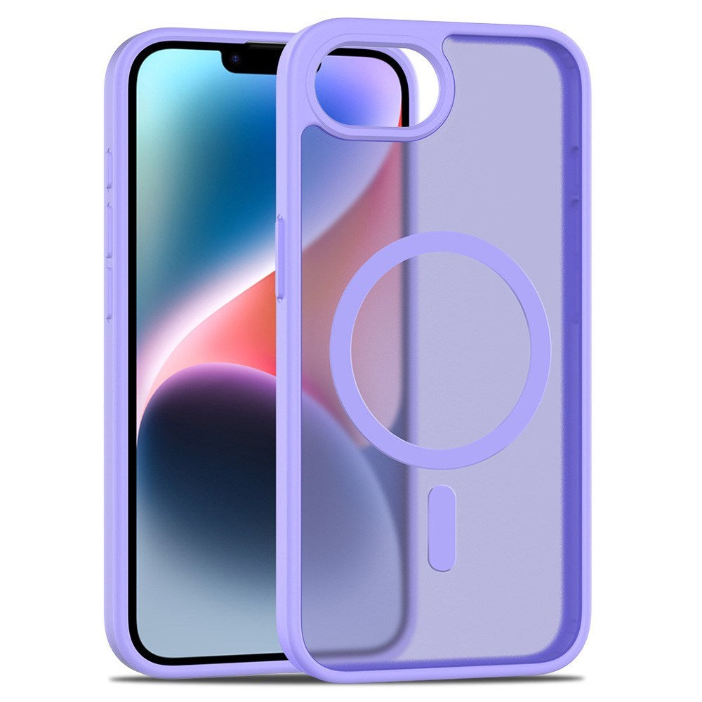 EIDERWOOD iPhone 16e Matt Hybrid Skal - MagSafe Kompatibel - Genomskinlig / Lila