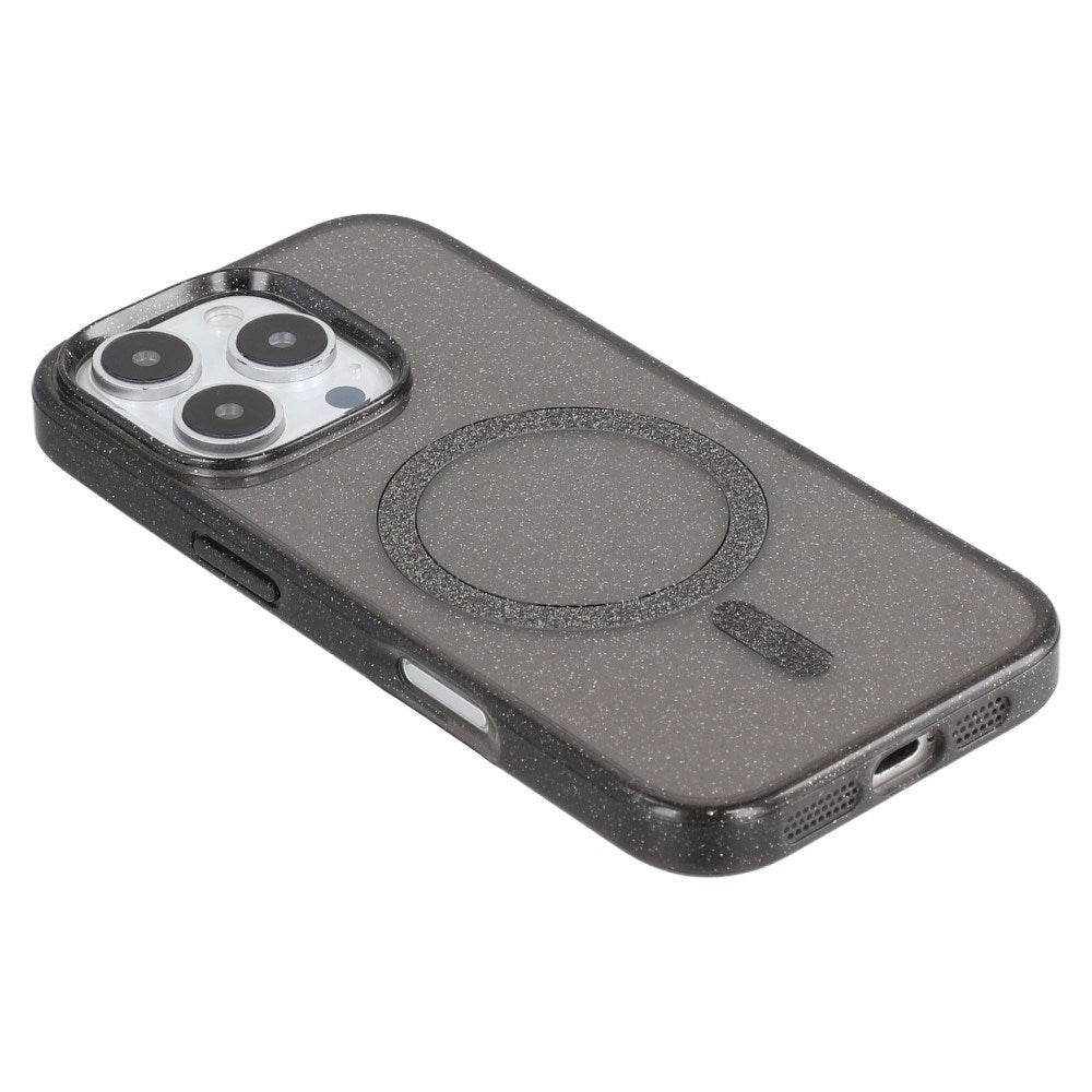 EIDERWOOD iPhone 16 Pro Max Plast Glitter Skal - MagSafe Kompatibelt - Svart