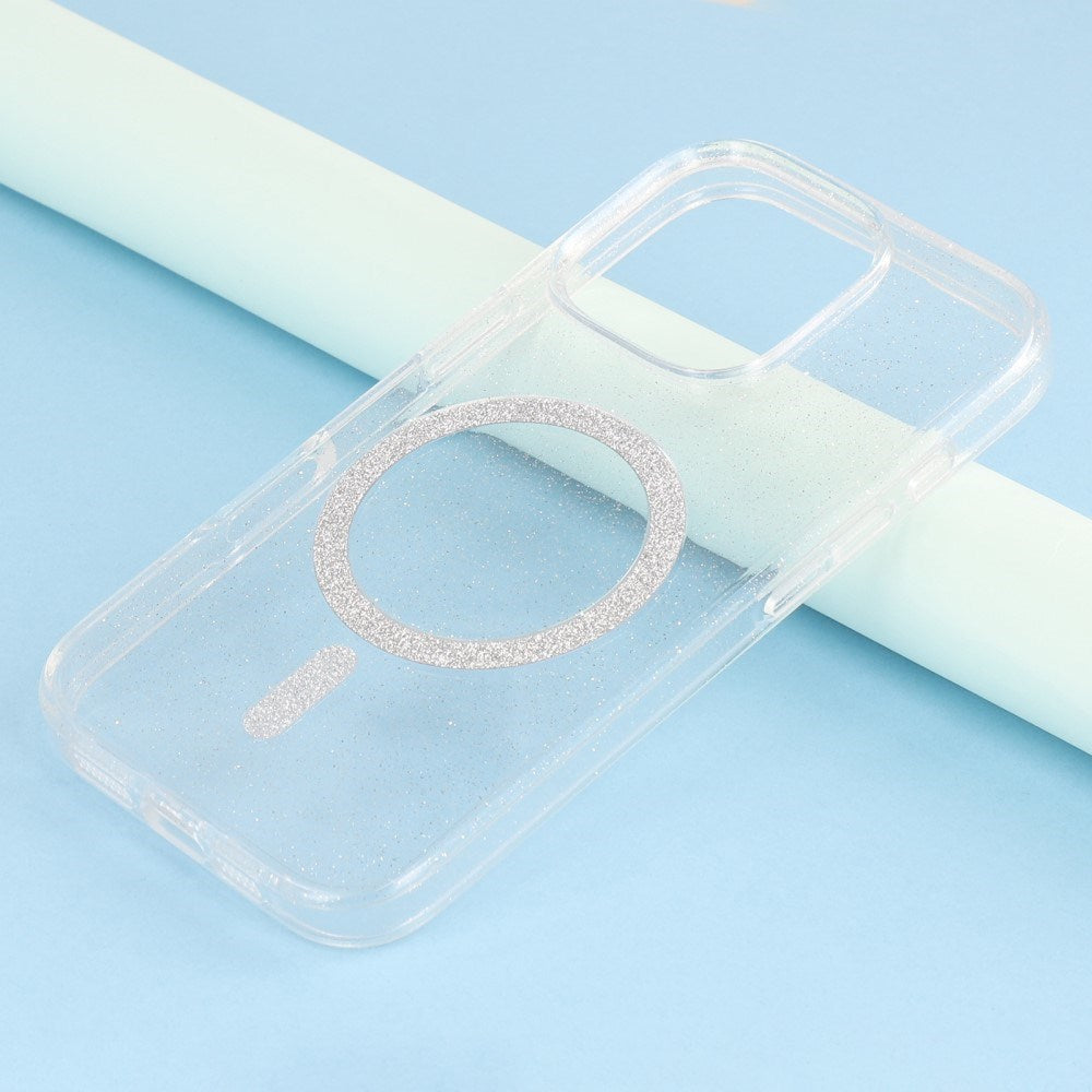EIDERWOOD iPhone 16 Pro Max Plast Glitter Skal - MagSafe Kompatibelt - Transparent