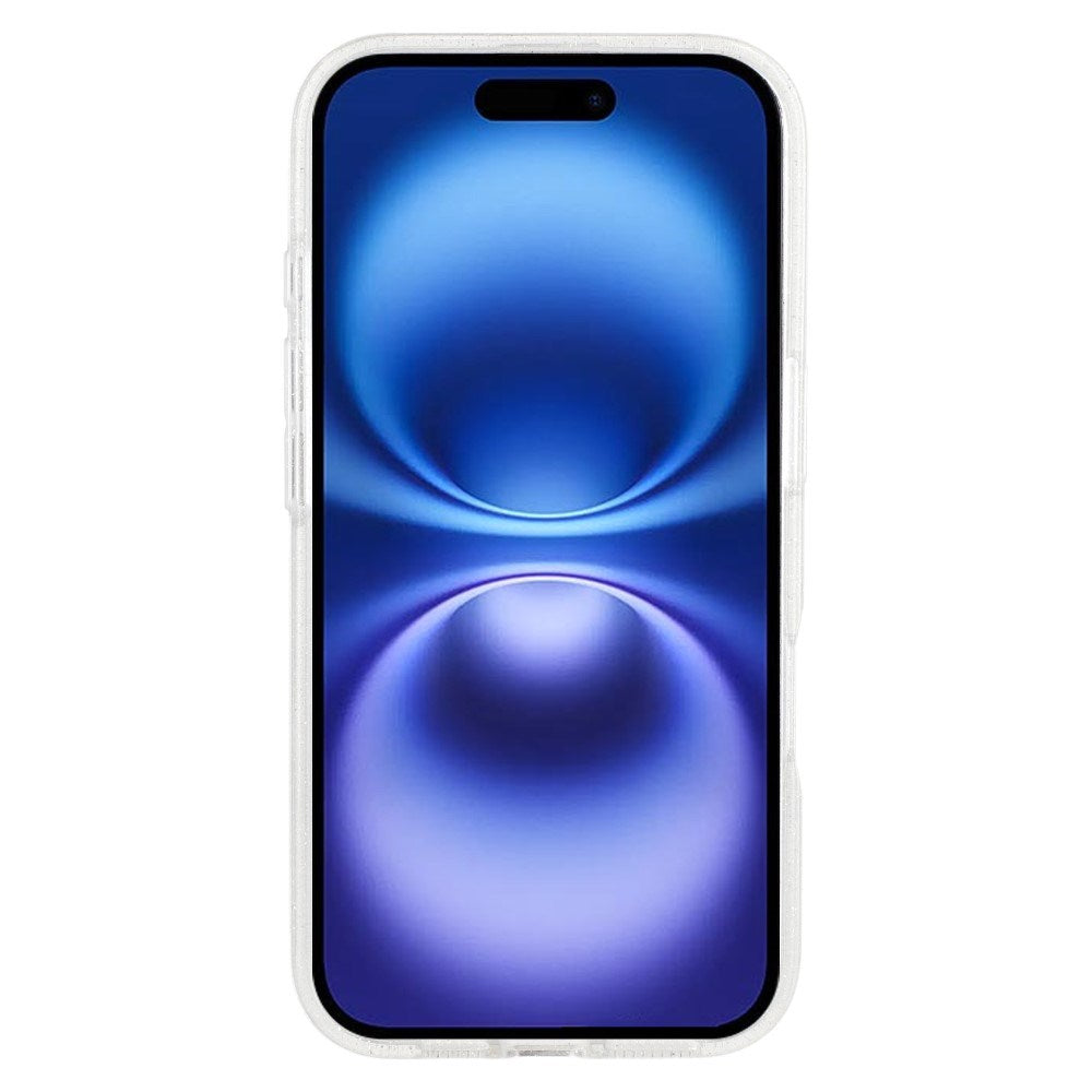 EIDERWOOD iPhone 16 Plast Glitter Skal - MagSafe Kompatibelt - Transparent