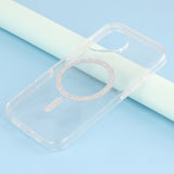 EIDERWOOD iPhone 16 Plast Glitter Skal - MagSafe Kompatibelt - Transparent