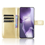 EIDERWOOD OnePlus 13R 5G Lädertextur Flipfodral - Guld