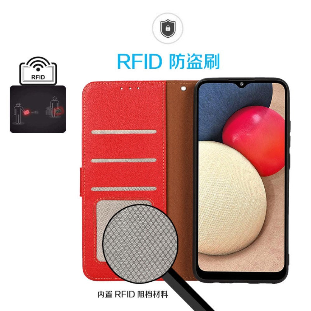 OnePlus 13R Konstläderfodral med Rem - Röd