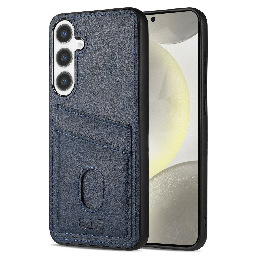 EIDERWOOD Samsung Galaxy A56 (5G) Konstläder Bakside Skal m. Korthållare - Blå