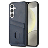 EIDERWOOD Samsung Galaxy A56 (5G) Konstläder Bakside Skal m. Korthållare - Blå