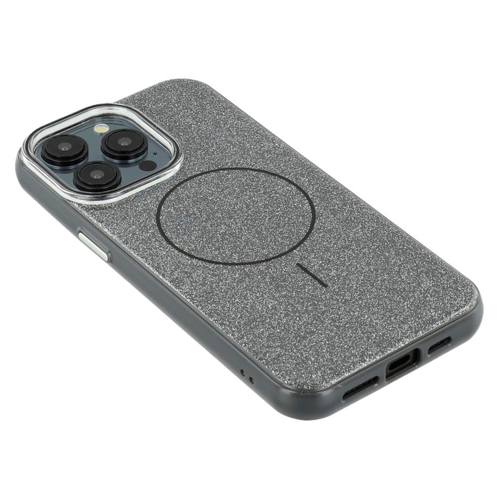 EIDERWOOD iPhone 15 Pro Plast Glitter Skal - MagSafe Kompatibel - Svart