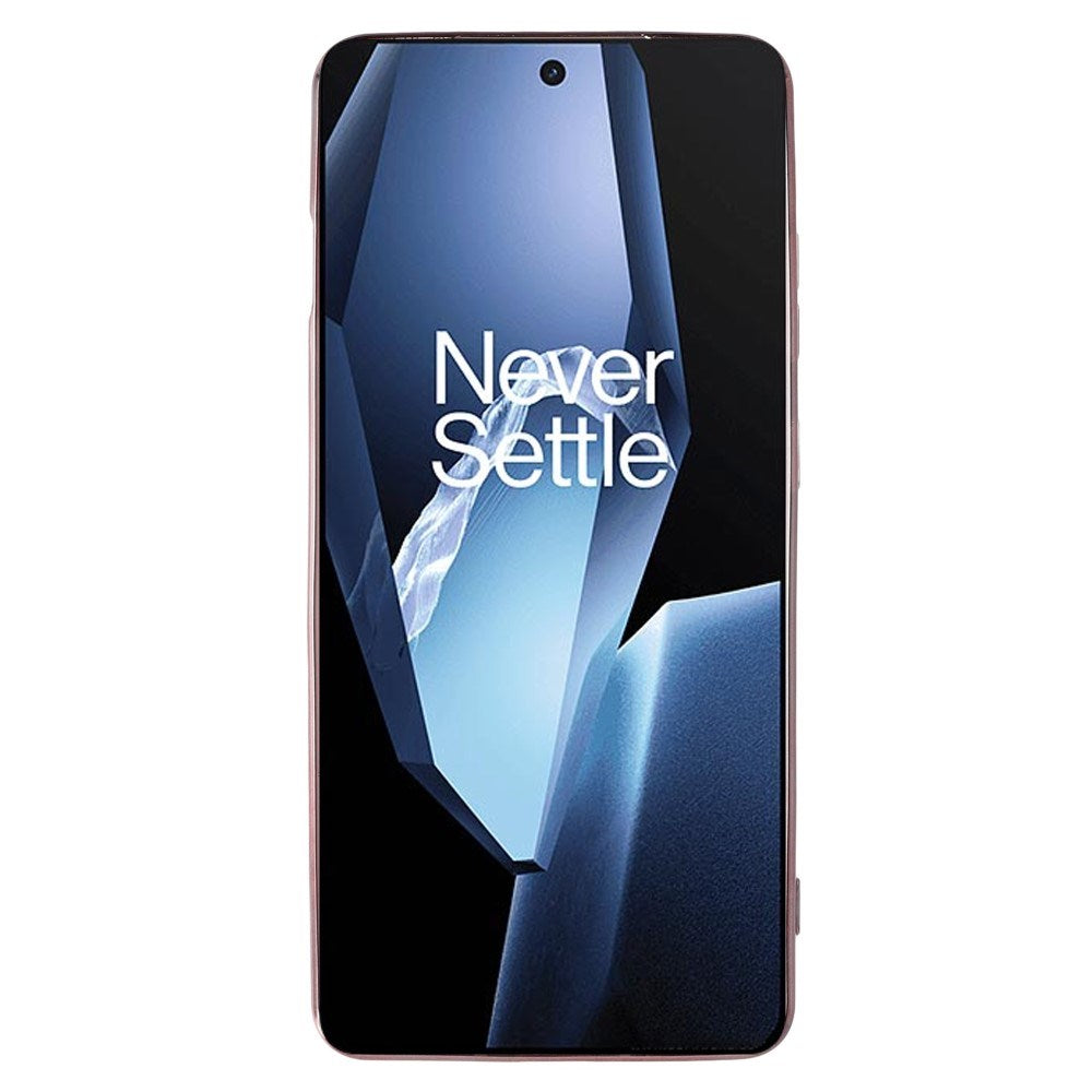 OnePlus 13R Flexibelt Plast Skal med 2 x Nyckelband - Rosa