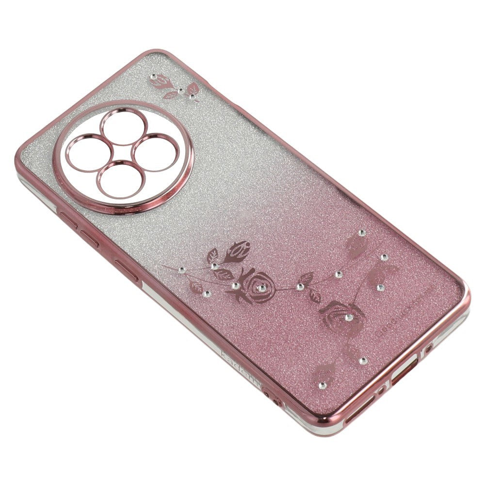 OnePlus 13R Flexibelt Plast Skal med 2 x Nyckelband - Rosa