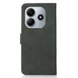 Xiaomi Redmi Note 14 (5G) KHAZNEH Konstläder Flip Fodral m. Korthållare & Ställfunktion - Grön