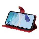 EIDERWOOD Realme 14X (5G) / C75 Konstläder Flip Fodral m. Rem - Röd