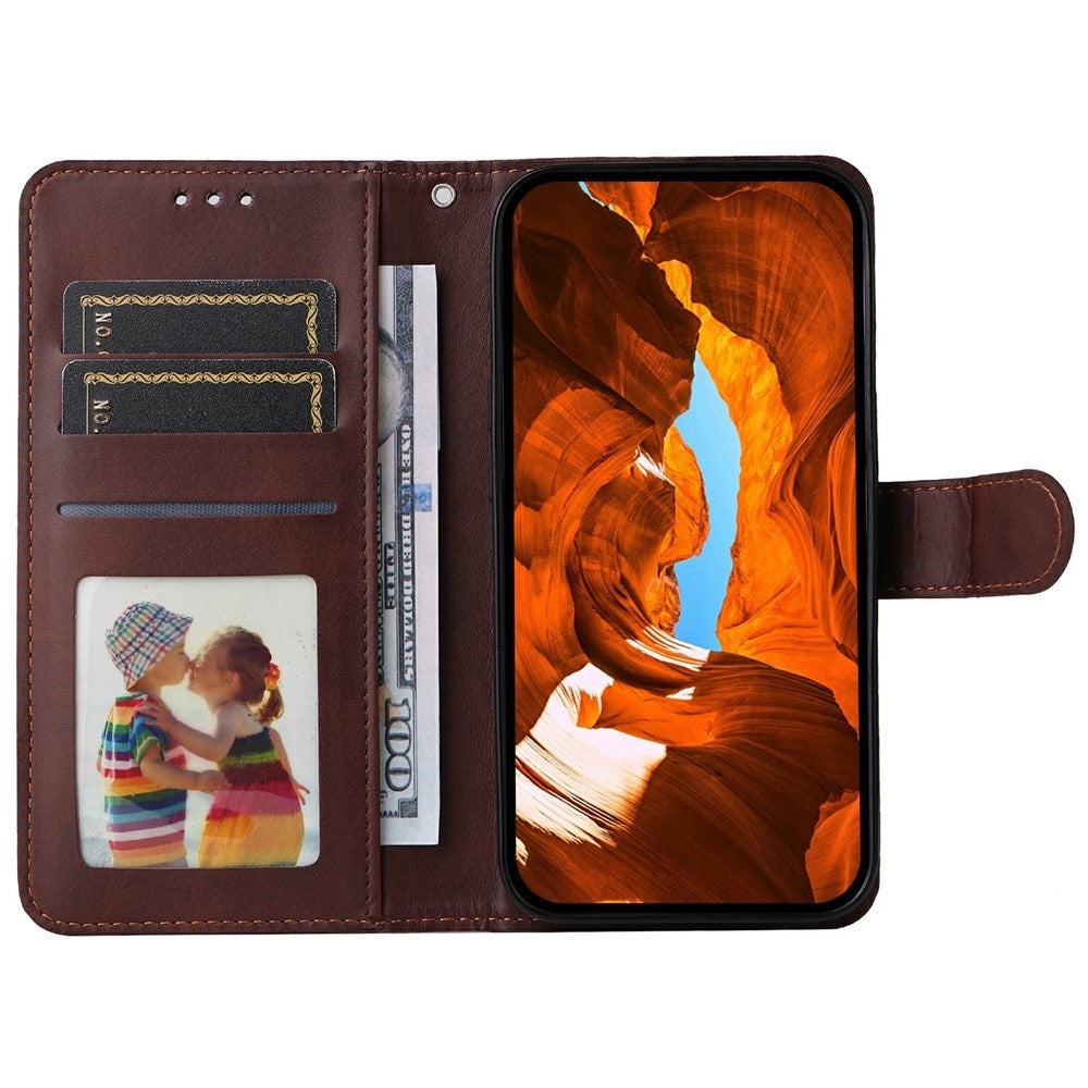 Motorola Edge 60 Neo / 50 Neo / ThinkPhone 25 EIDERWOOD Konstläder Fodral med Rem - Brun