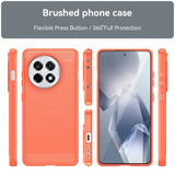 EIDERWOOD OnePlus 13R Brushed Carbon Fiber Flexibel Plast Skal - Röd