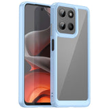 EIDERWOOD Motorola Moto G15 / G05 / E15 Hybrid Plast Skal - Genomskinlig / Blå Kant