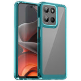 EIDERWOOD Motorola Moto G15 / G05 / E15 Hybrid Plast Skal - Genomskinlig / Turkos