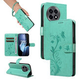 EIDERWOOD OnePlus 13R Fodral med Graverat Motiv - Korthållare och Stativfunktion - Grön