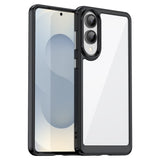 EIDERWOOD Samsung Galaxy S25 Edge Hybrid Plast Skal - Genomskinlig / Svart