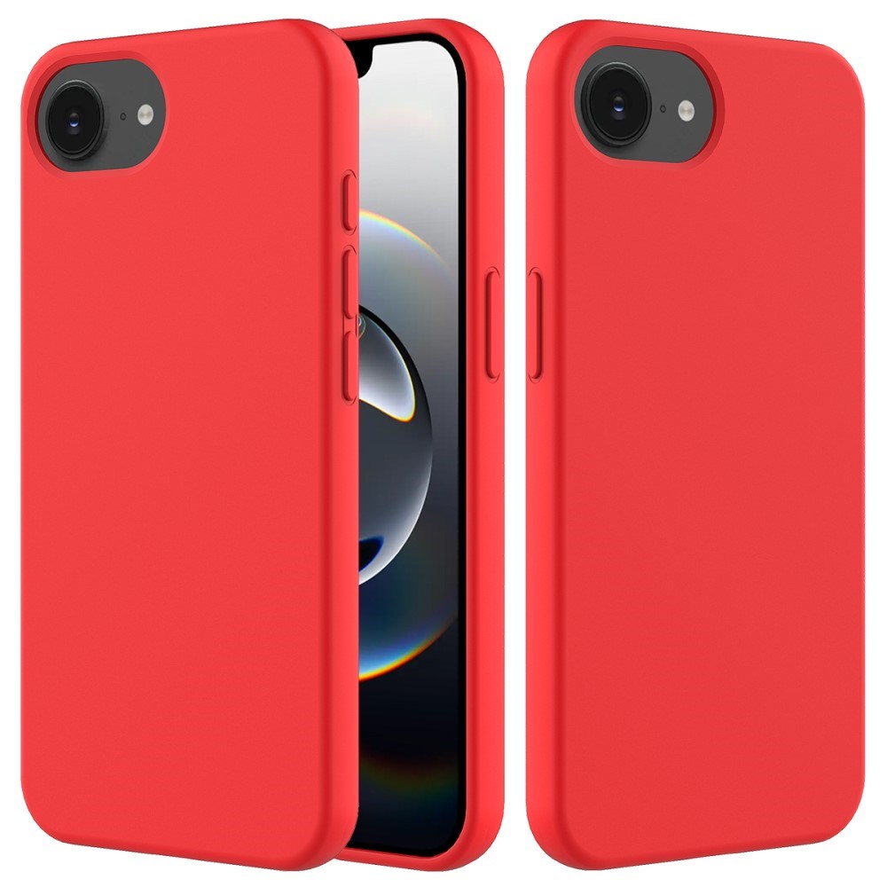 EIDERWOOD iPhone 17e / 16e Fodrat Silikon Skal - Röd – INSKAL