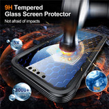 iPhone 17e / 16e Hybrid Plast Skal m. Inbyggt Skärmskydd - MagSafe Kompatibel - Transparent / Svart