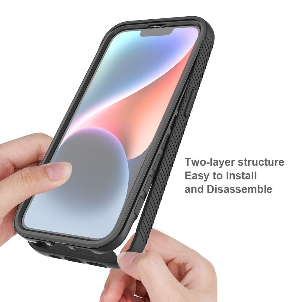 EIDERWOOD iPhone 17e / 16e 2-i-1 Skal med Inbyggt Skärmskydd - Blå