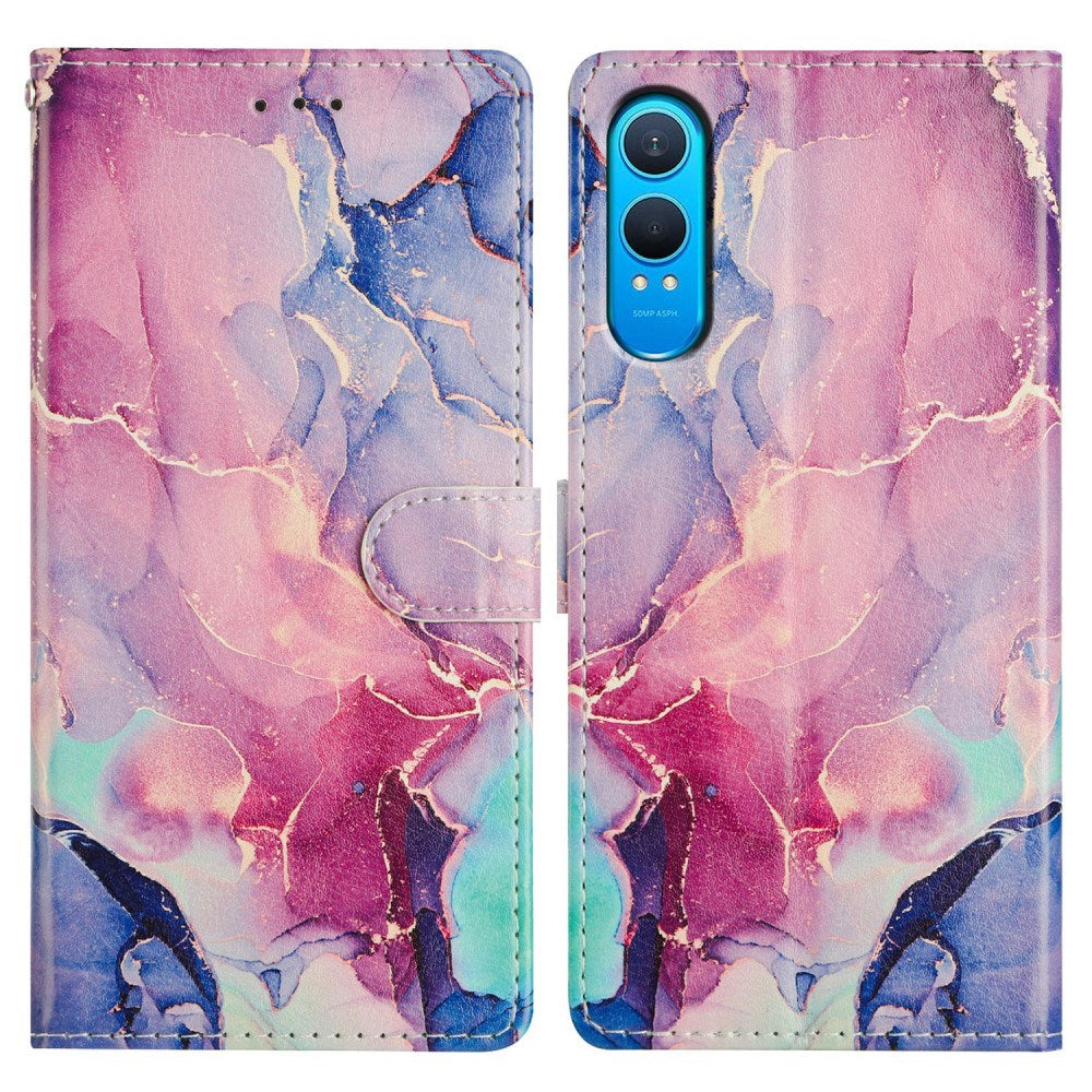 EIDERWOOD OnePlus Nord CE4 Lite (5G) Plånbok Fodral i Konstläder med Rem - Marmor