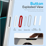 NORTHJO iPhone 16 Pro Max 360° Skyddsset med Kameralinsskydd & Skärmskydd & Hybrid Skal - MagSafe Kompatibel - Genomskinlig