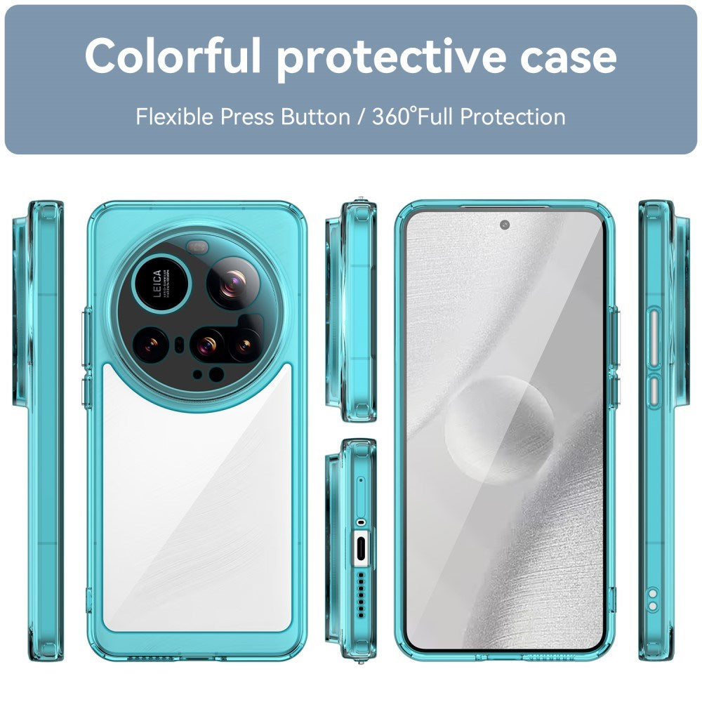 EIDERWOOD Xiaomi 15 Ultra Hybrid Plast Skal - Genomskinlig / Turkos