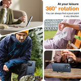 TORRAS iPhone 16e Hybrid Plast Skal m. Ställ - MagSafe Kompatibel - Svart