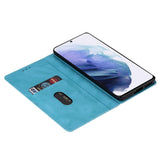 EIDERWOOD Samsung Galaxy S25 Edge Konstläder Flip Fodral med Plånbok - Glitter - Blå