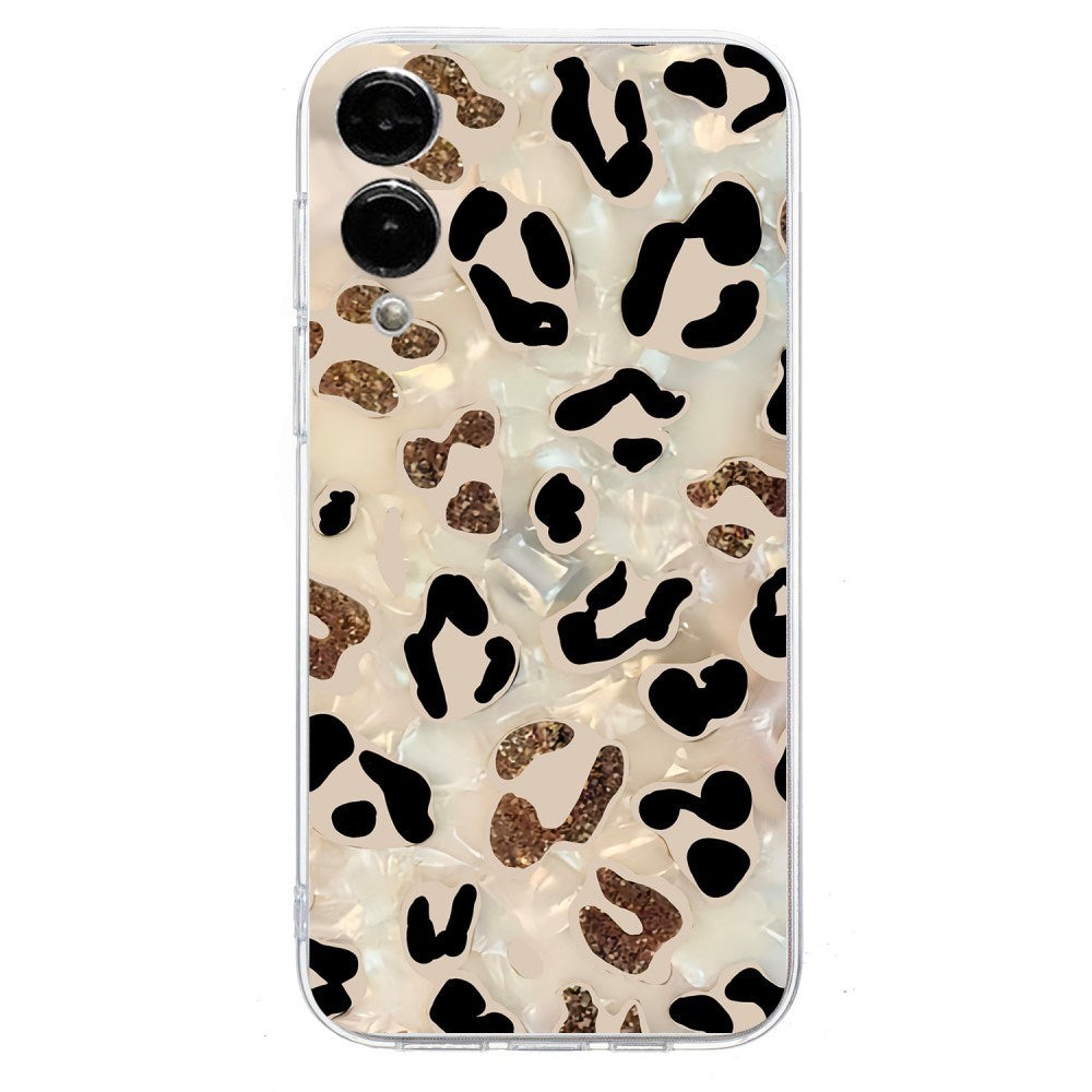EIDERWOOD Samsung Galaxy S25 Edge Flexibel Plast Skal med Motiv - Genomskinlig / Leopard