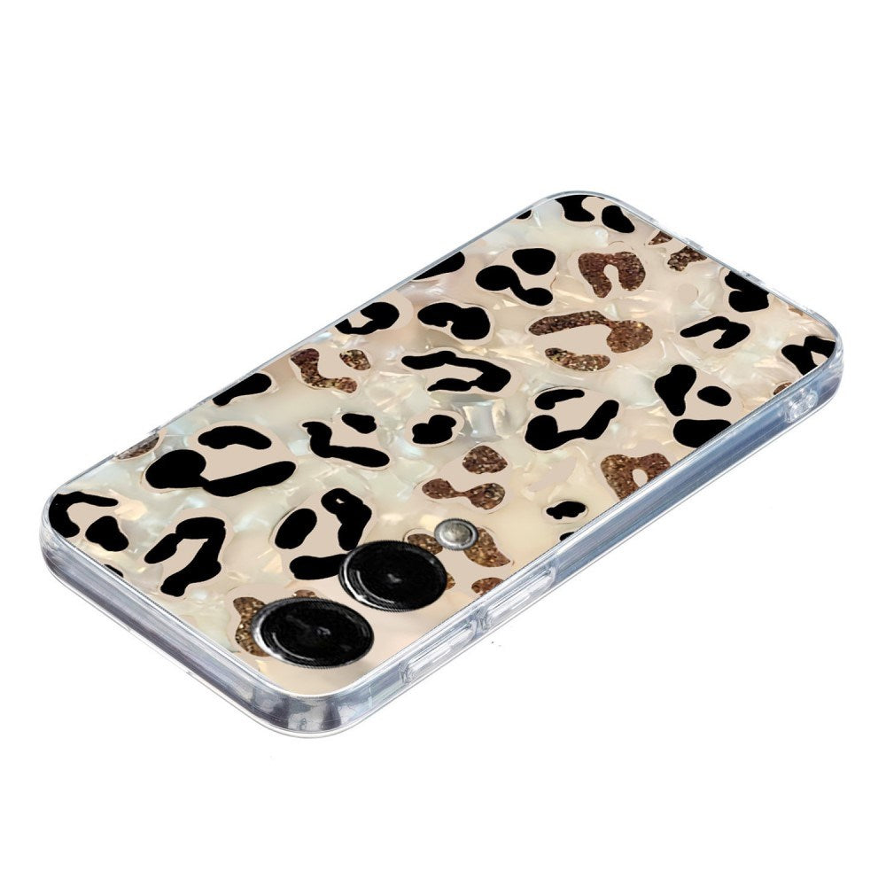 EIDERWOOD Samsung Galaxy S25 Edge Flexibel Plast Skal med Motiv - Genomskinlig / Leopard