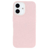 EIDERWOOD IPhone 16 Flexibelt Plast Skal med Glitter - Rosa