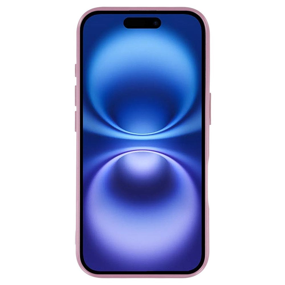 EIDERWOOD IPhone 16 Flexibelt Plast Skal med Glitter - Lila