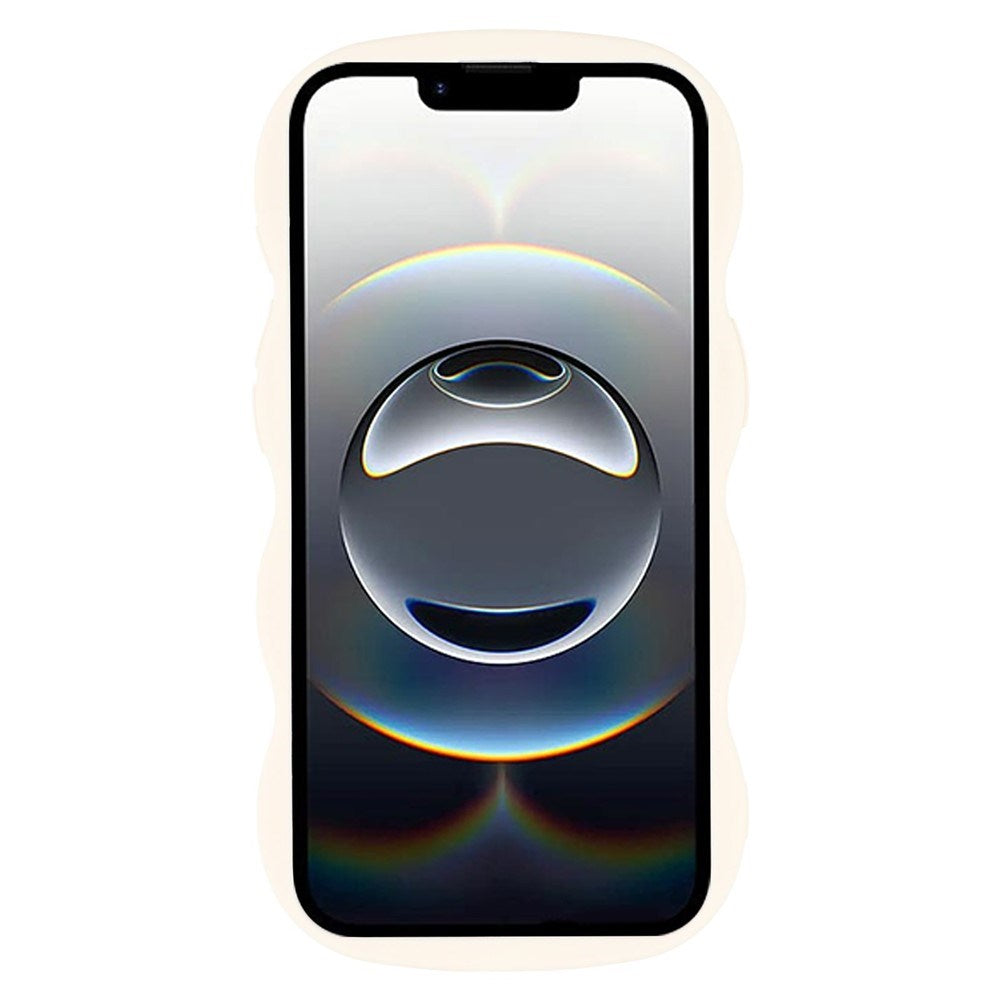 iPhone 17e / 16e EIDERWOOD Flexibelt Plast Wavy Skal - Vit