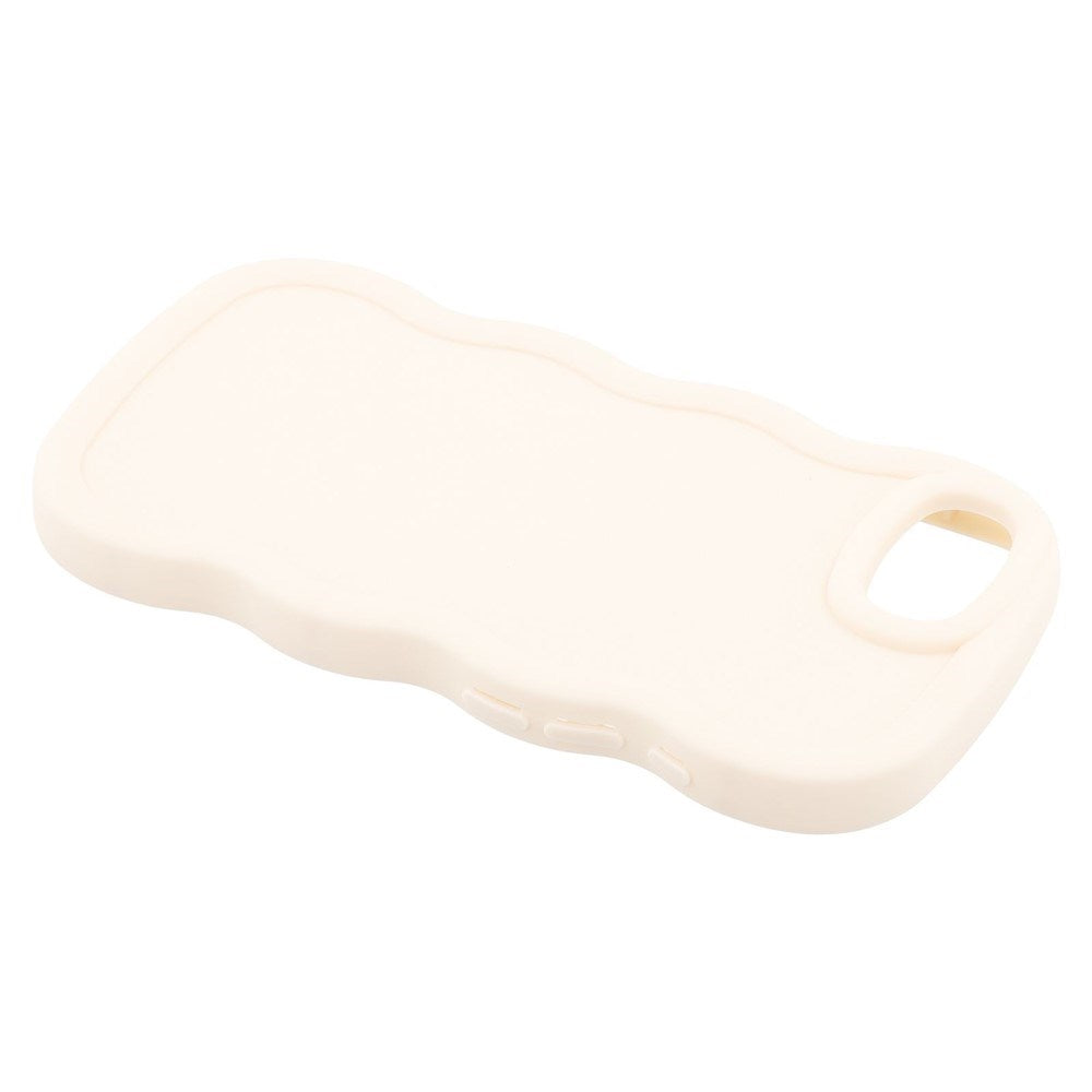 iPhone 17e / 16e EIDERWOOD Flexibelt Plast Wavy Skal - Vit